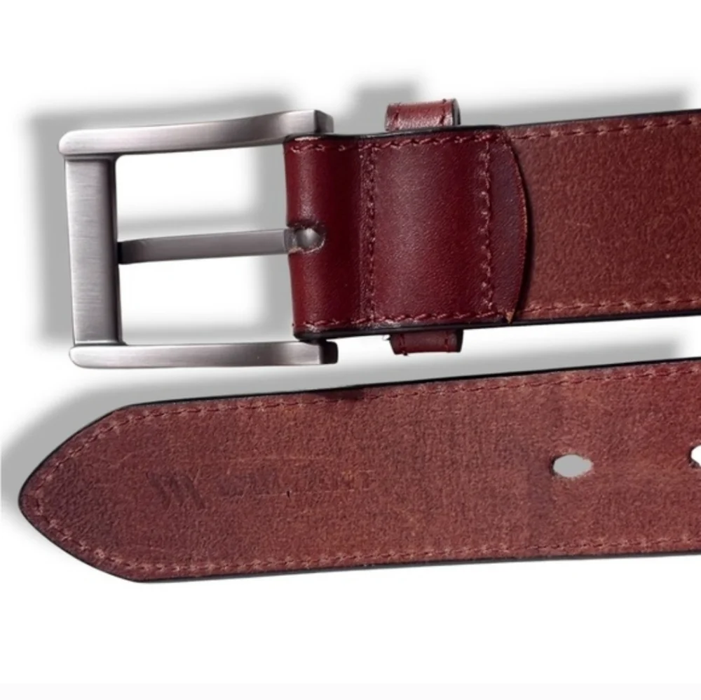 WOLFANT Brown Leather Belt Size 32”-34”